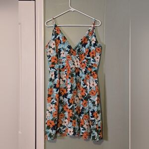 Hawaiian print dress